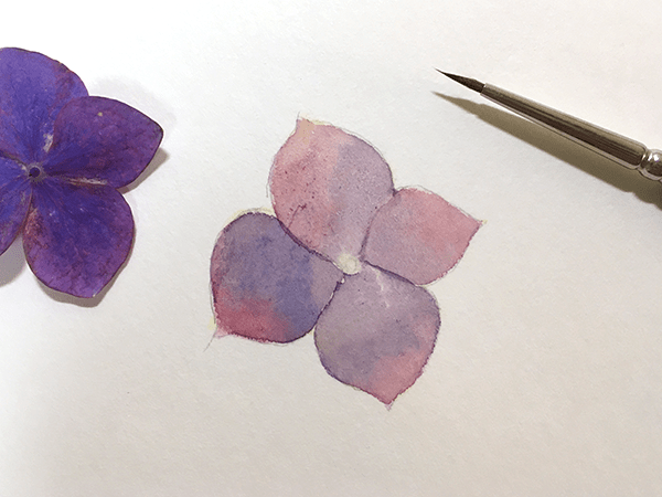 全ての花びらを塗る