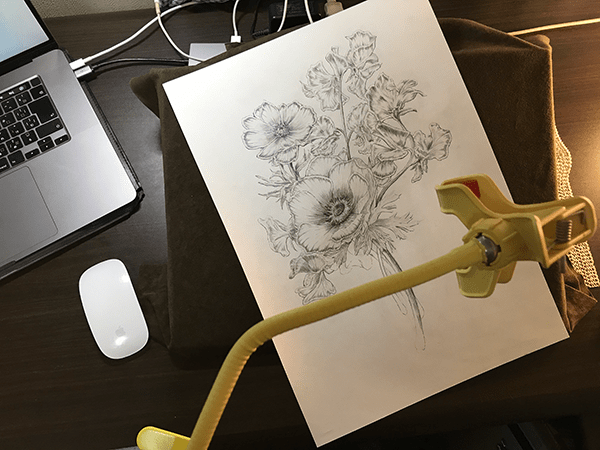 インスタライブとかやりながら描くテンションを上げて?描くのもオススメです